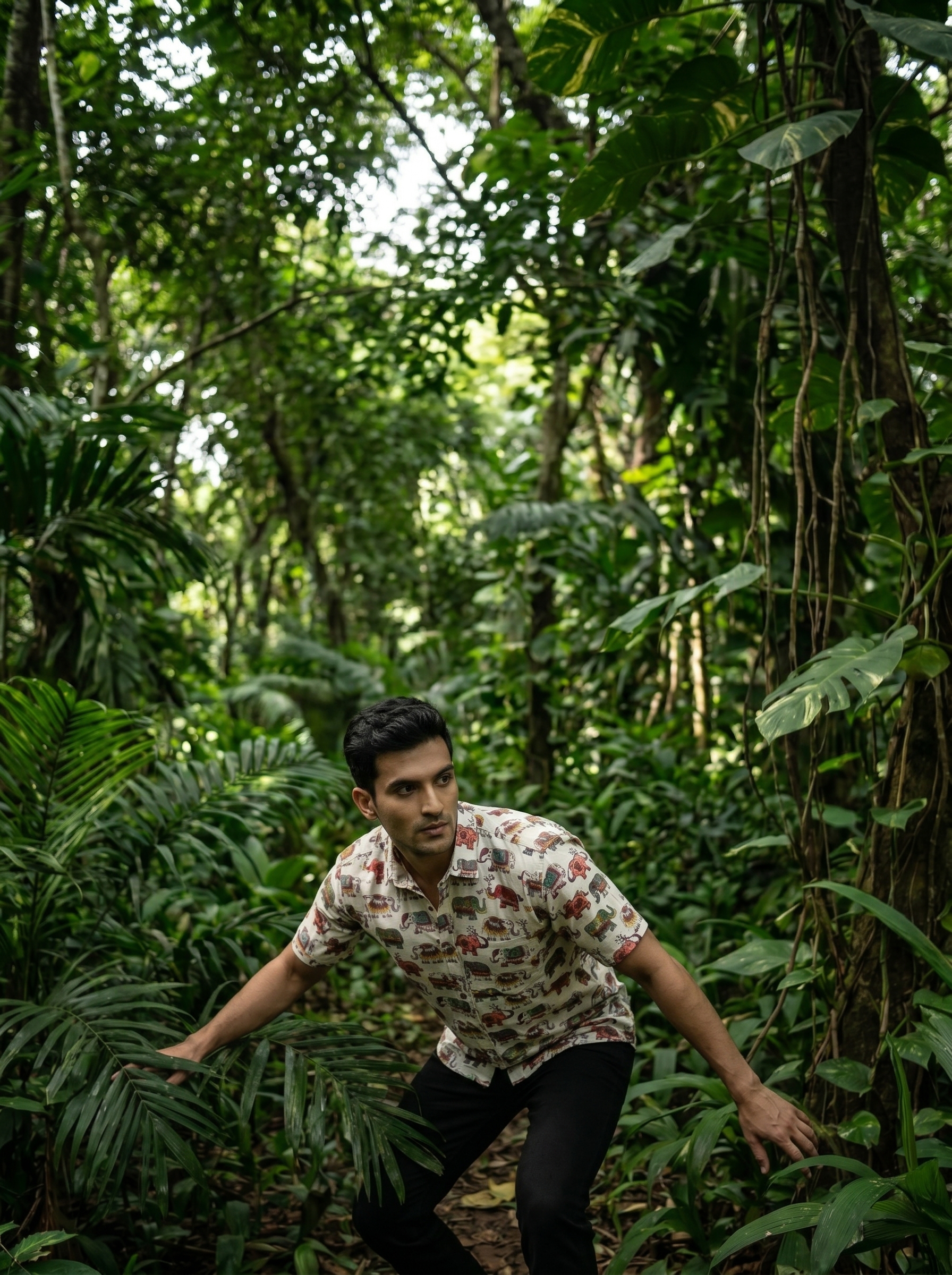Tribal Elephant Cotton Shirt